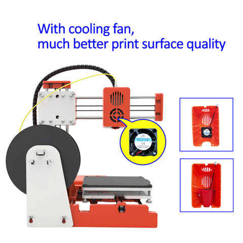 2021 FDM 3D Printer X2 Mini 3D Printer For Beginner Education Students LCD Screen Control DIY 3D Printer