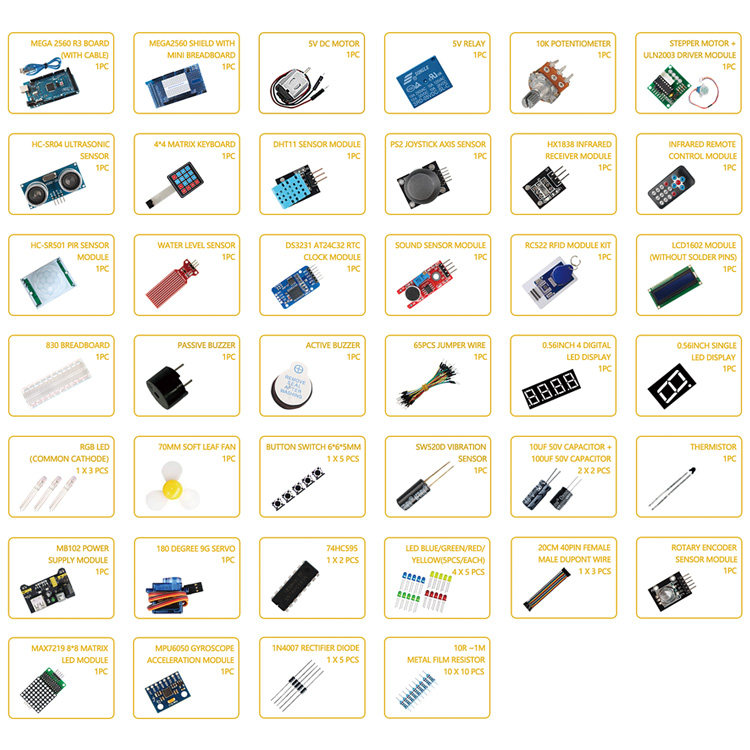 Mega 2560 Project Learning Kits Ultimate Mega Starter kit Mega 2560 For Arduino
