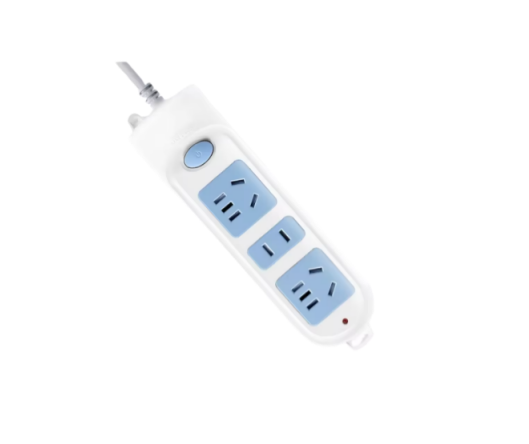 YBPS001 lug-in Classic Blue White Socket 1.8/3/5m Master Control Switch Patch Board Multi-plug Position 10A US/CN