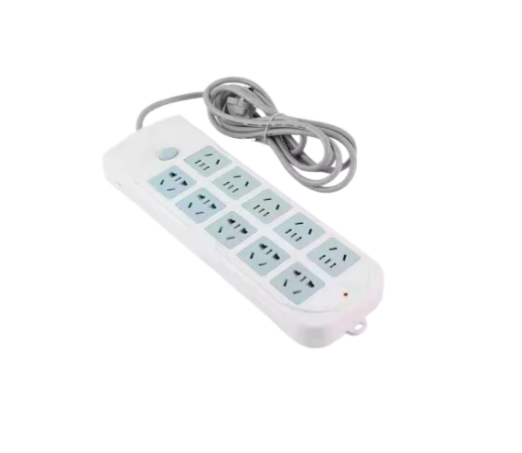 YBPS004 Power Strip 3 Way White 13A Outlet Power Electrical UK Standard Household Extension Socket with Ligh