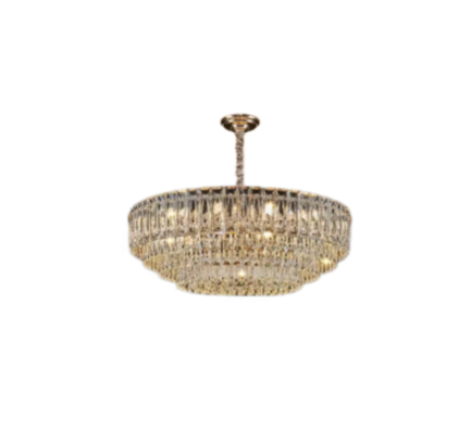 YBL002 Modern Crystal Pendant Light Luxury Gold Living Room Hanging Chandelier Crystal Dining Room Chandelier Fixture Lustre