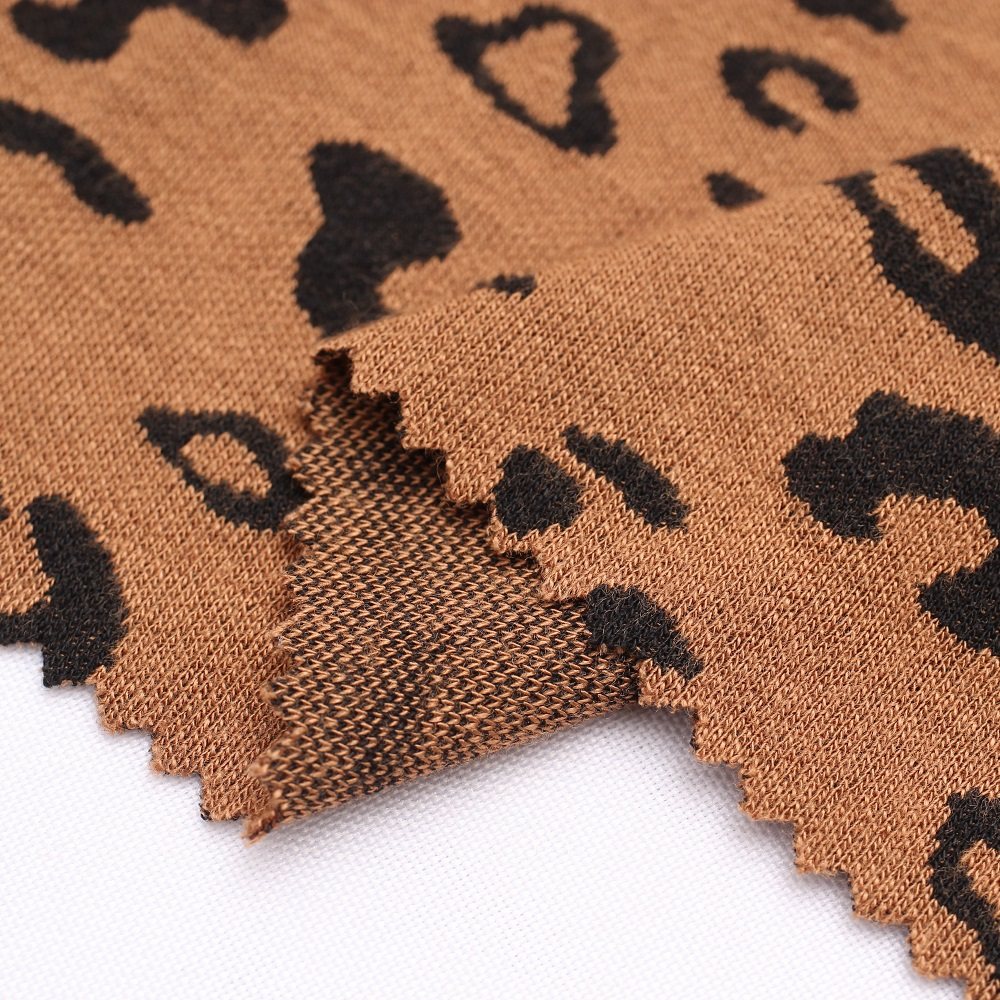 38.tr leopard jacquard cloth
