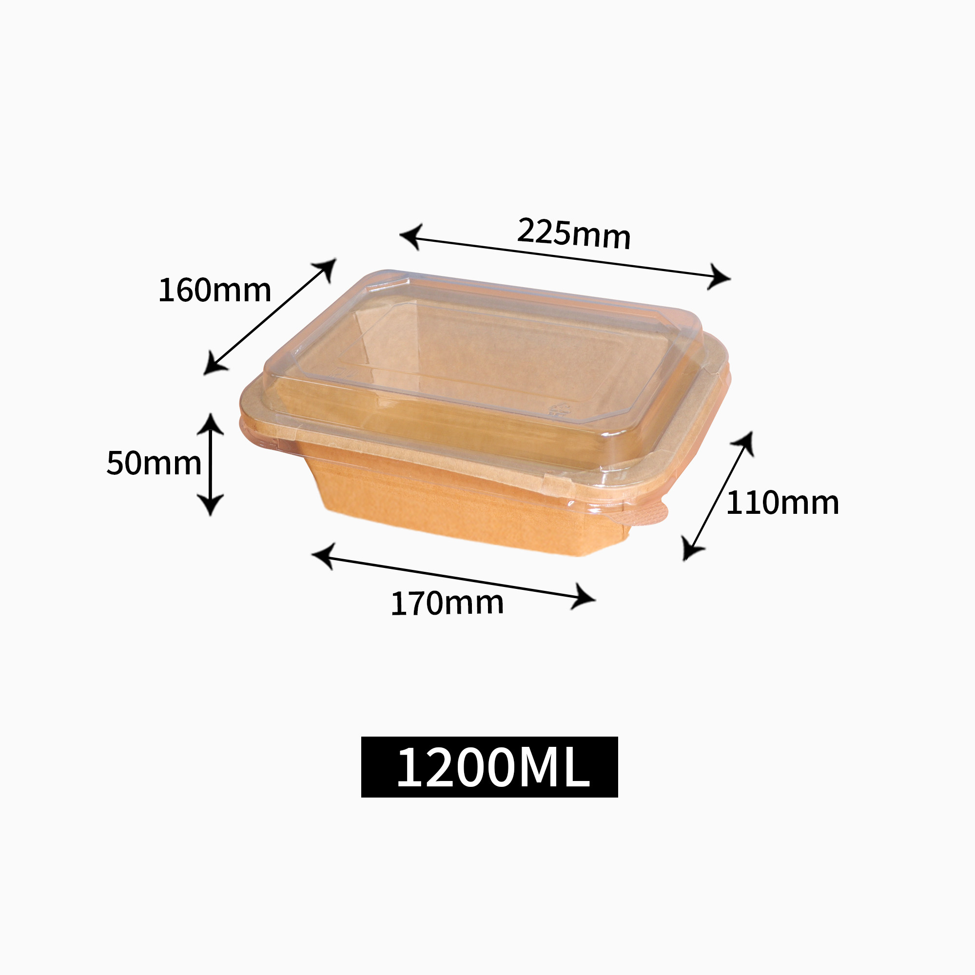 Rectangular octagonal kraft carton