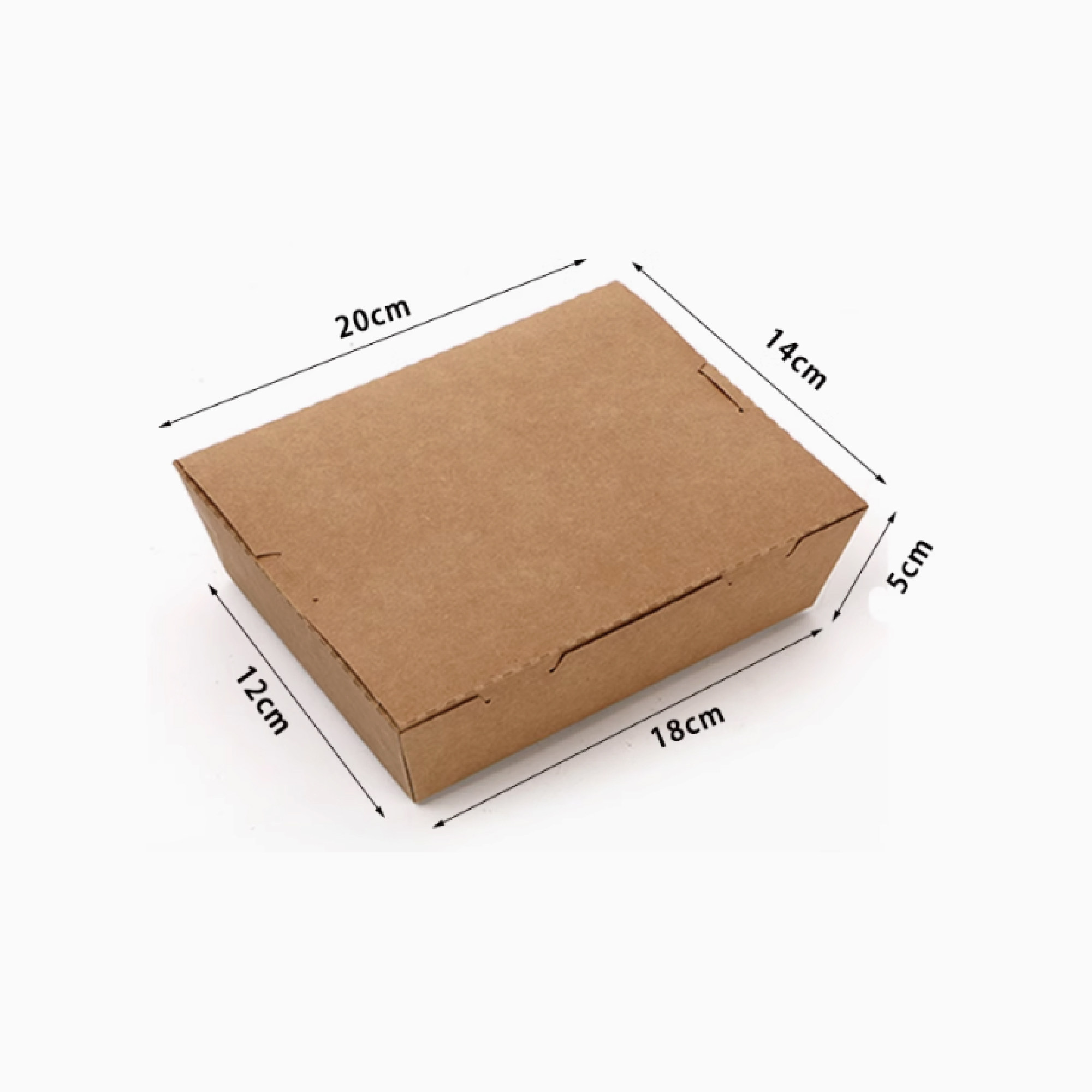 Kraft paper flip box