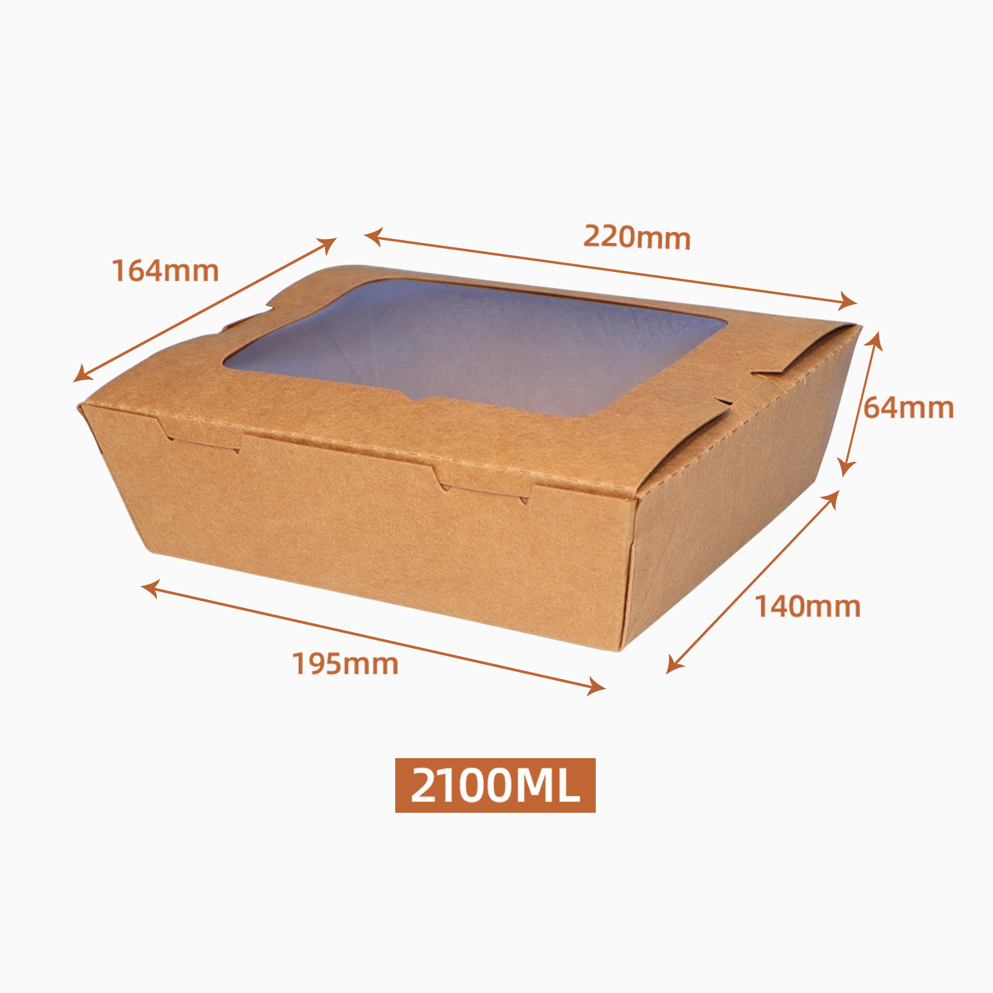 Leather flip box with window