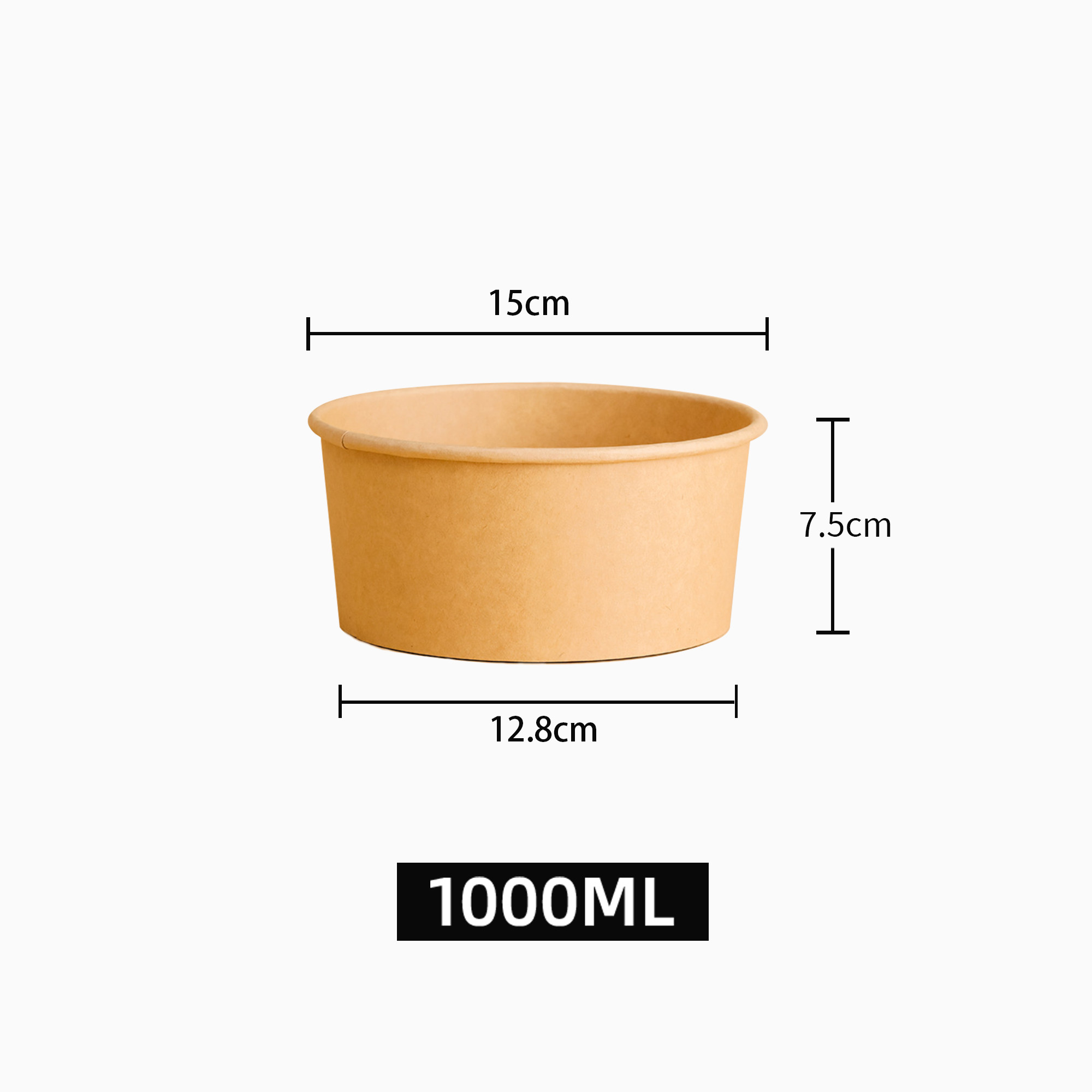 kraft paper soup bowl