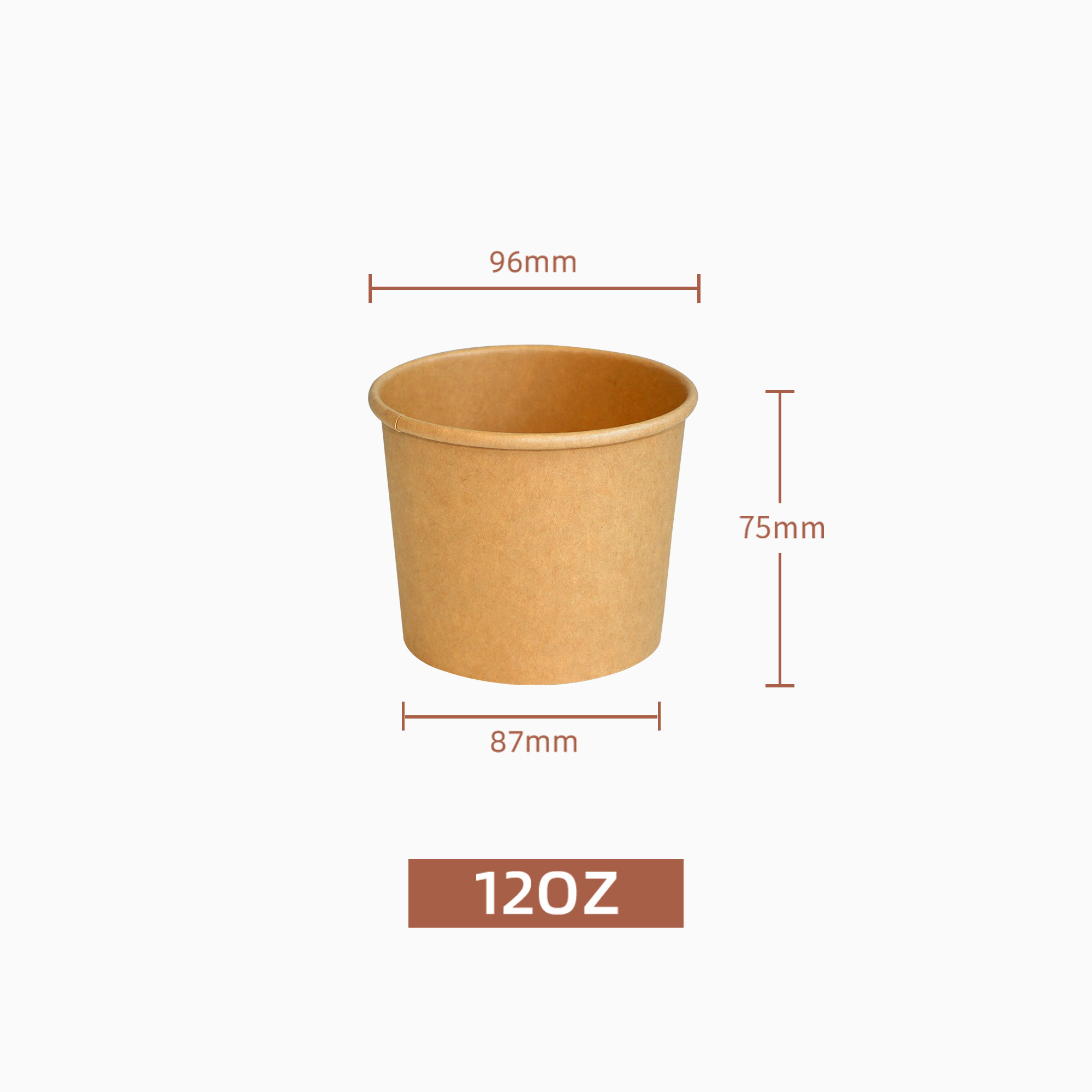 kraft paper soup pail