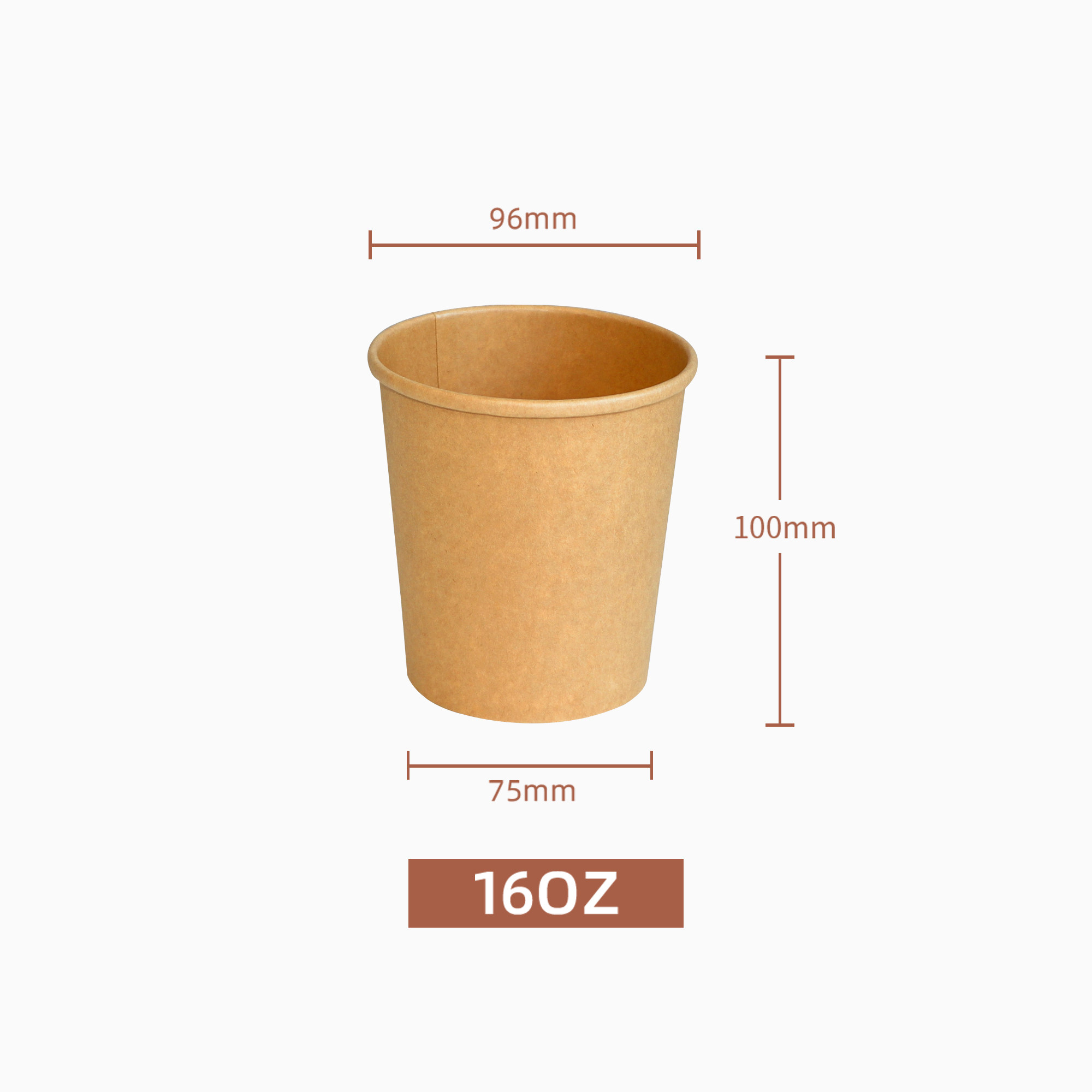 kraft paper soup pail