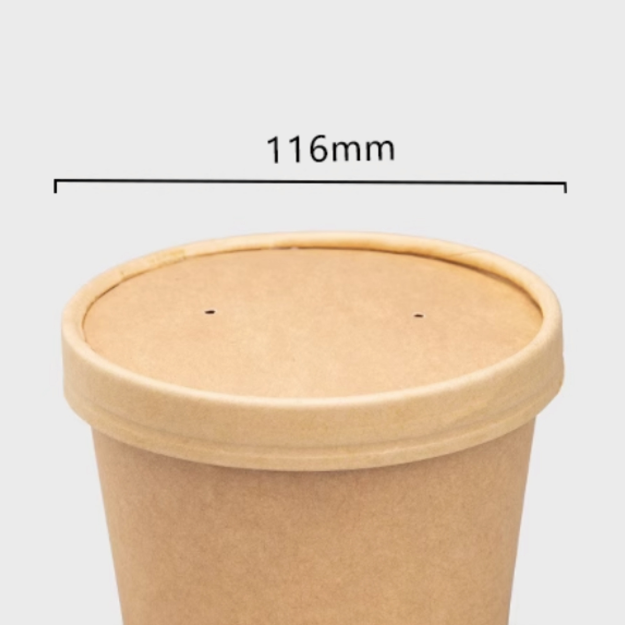 kraft paper soup pail