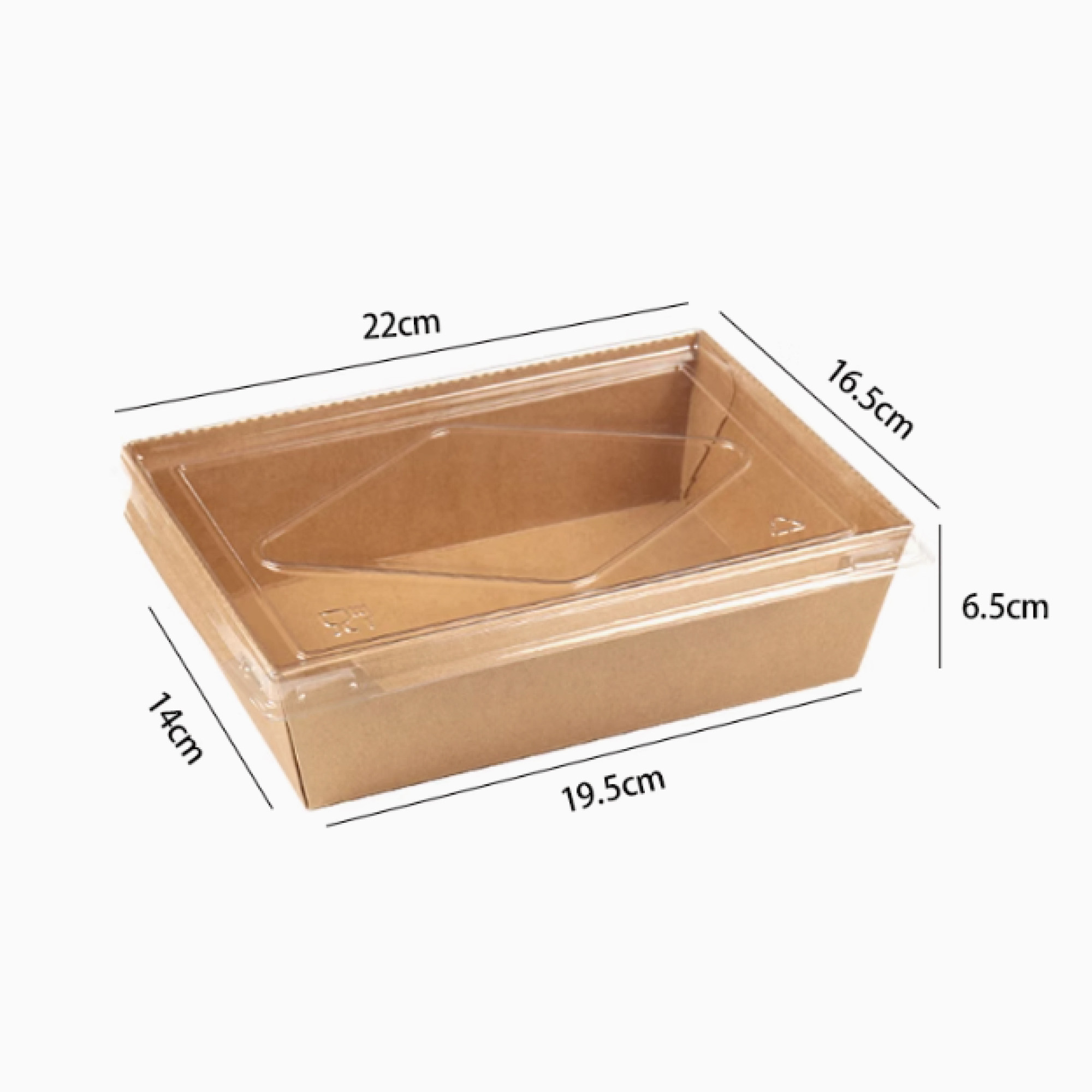 Fried chicken box (single compartment)