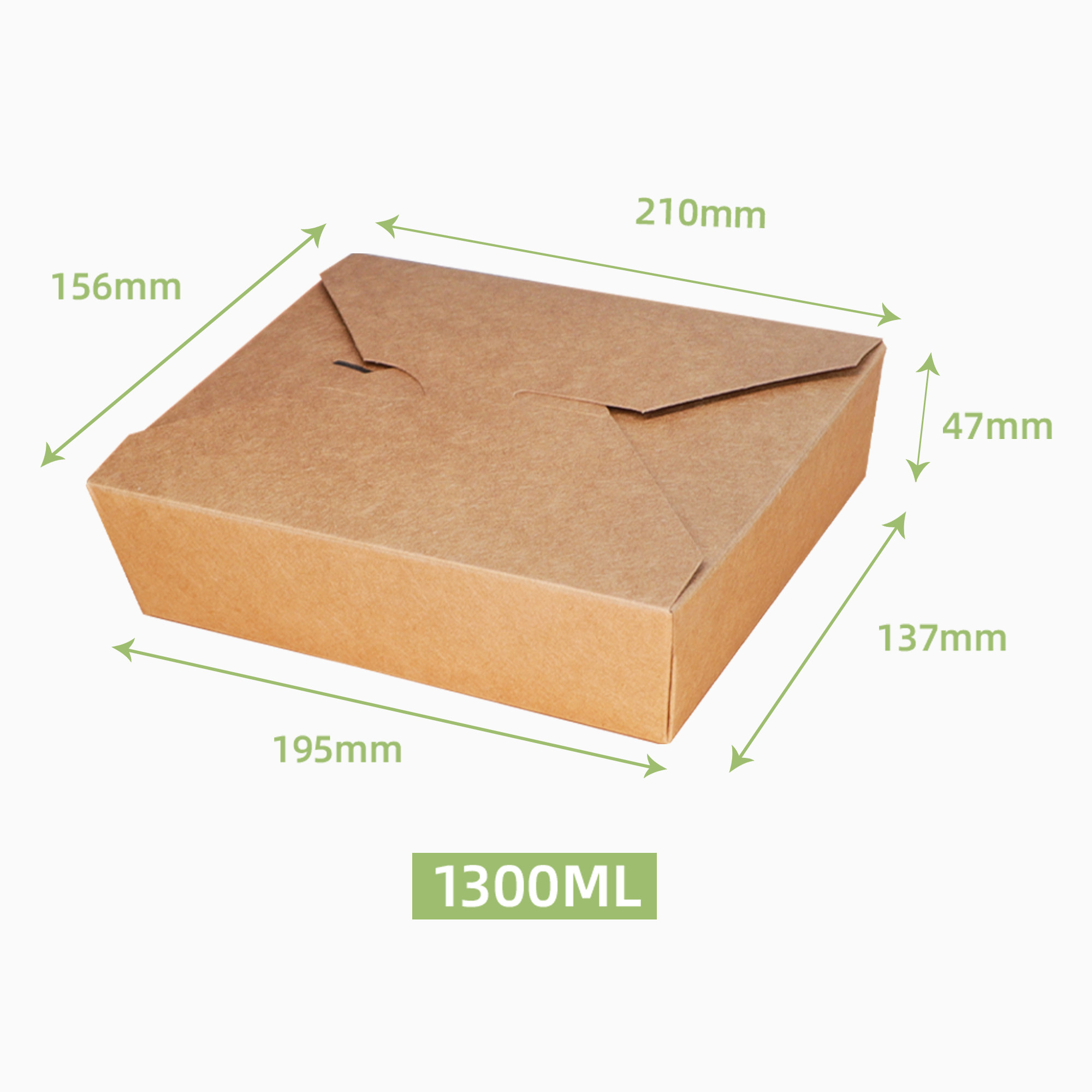 Fried chicken box (single compartment)