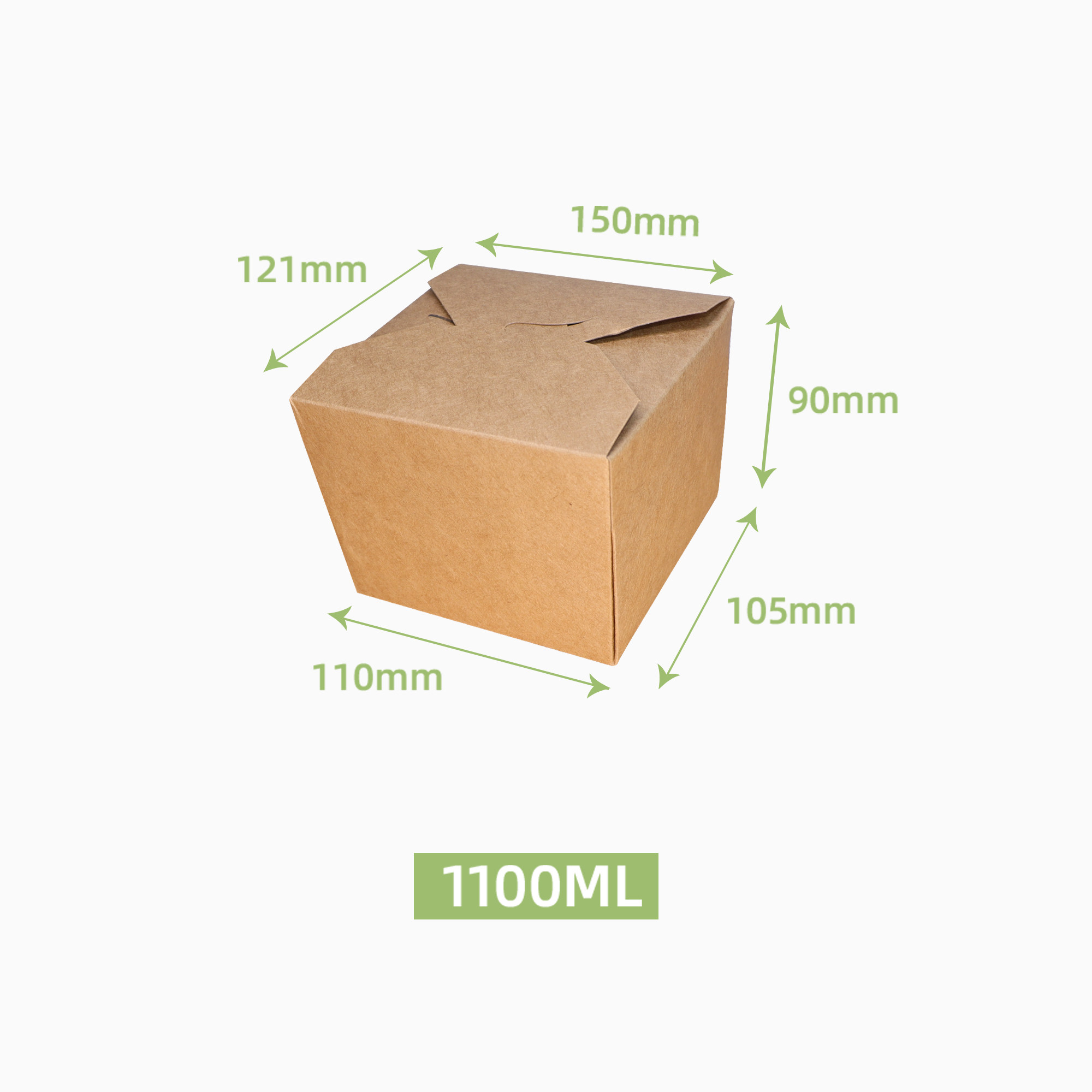 Fried chicken box (single compartment)