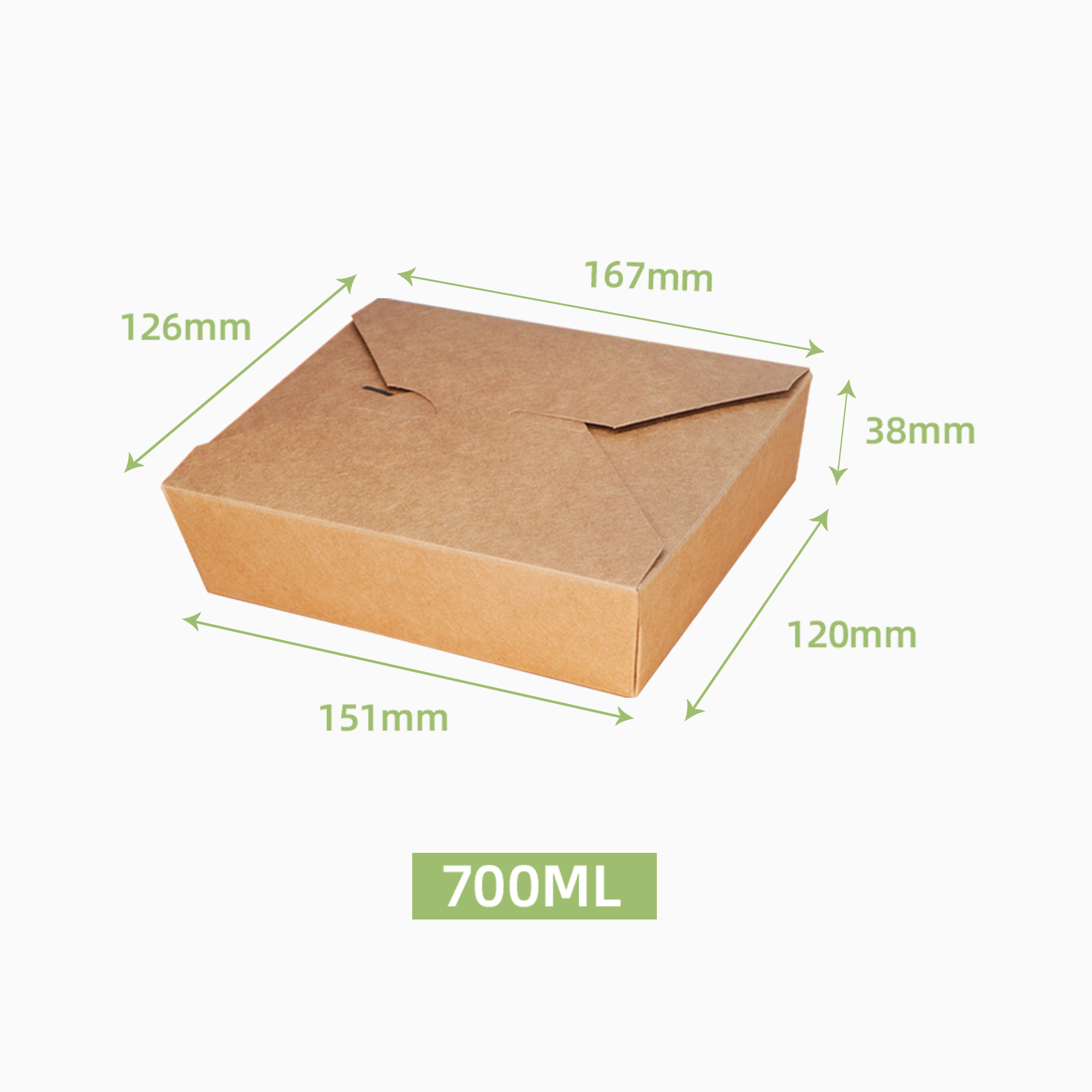 Fried chicken box (single compartment)