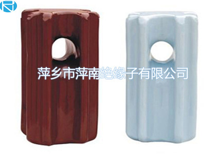 Porcelain stay and shackle insulator