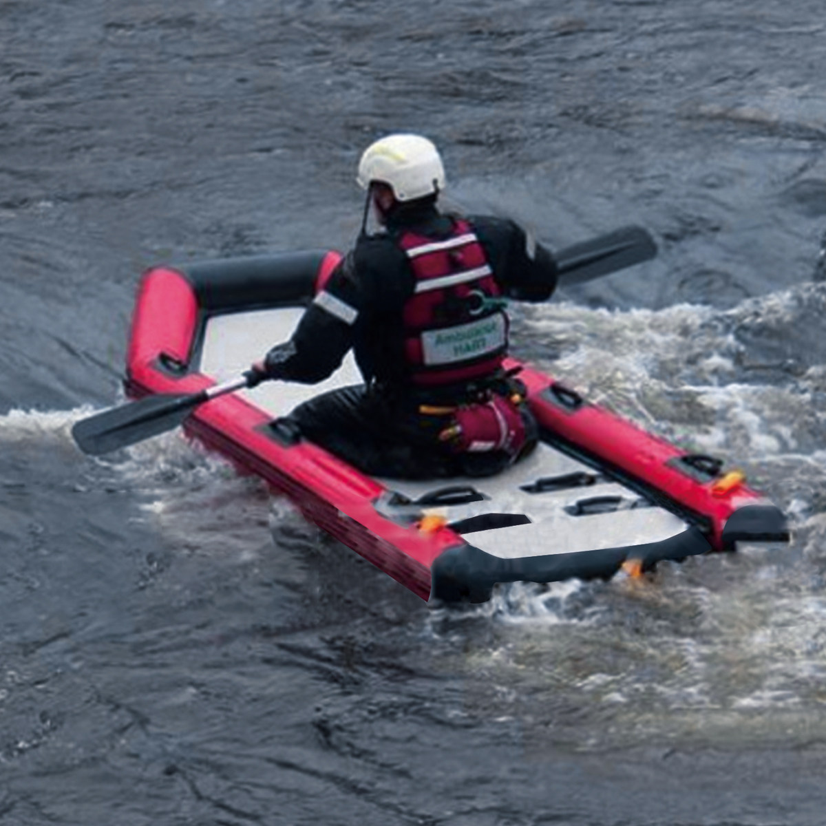 Inflatable rescue sled