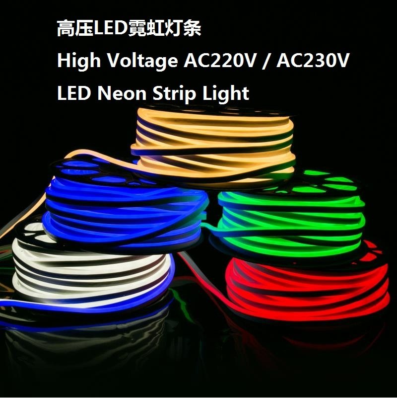 AC220V AC230V LED Neon Strip Light SMD5050-60LED-RGB