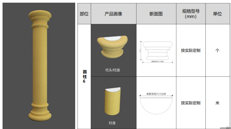 EPS罗马柱