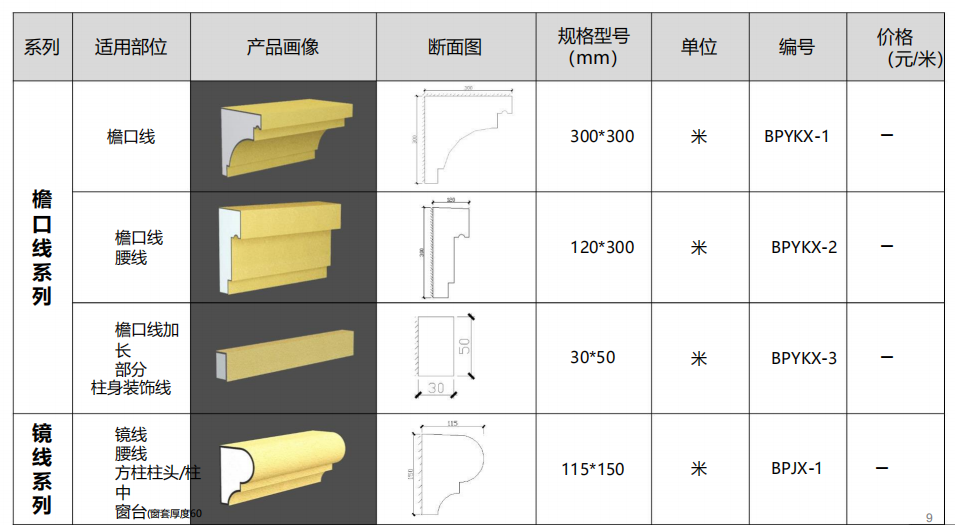 EPS檐口线