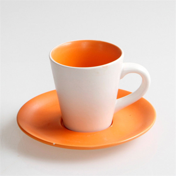 Small matte ceramic espresso cup