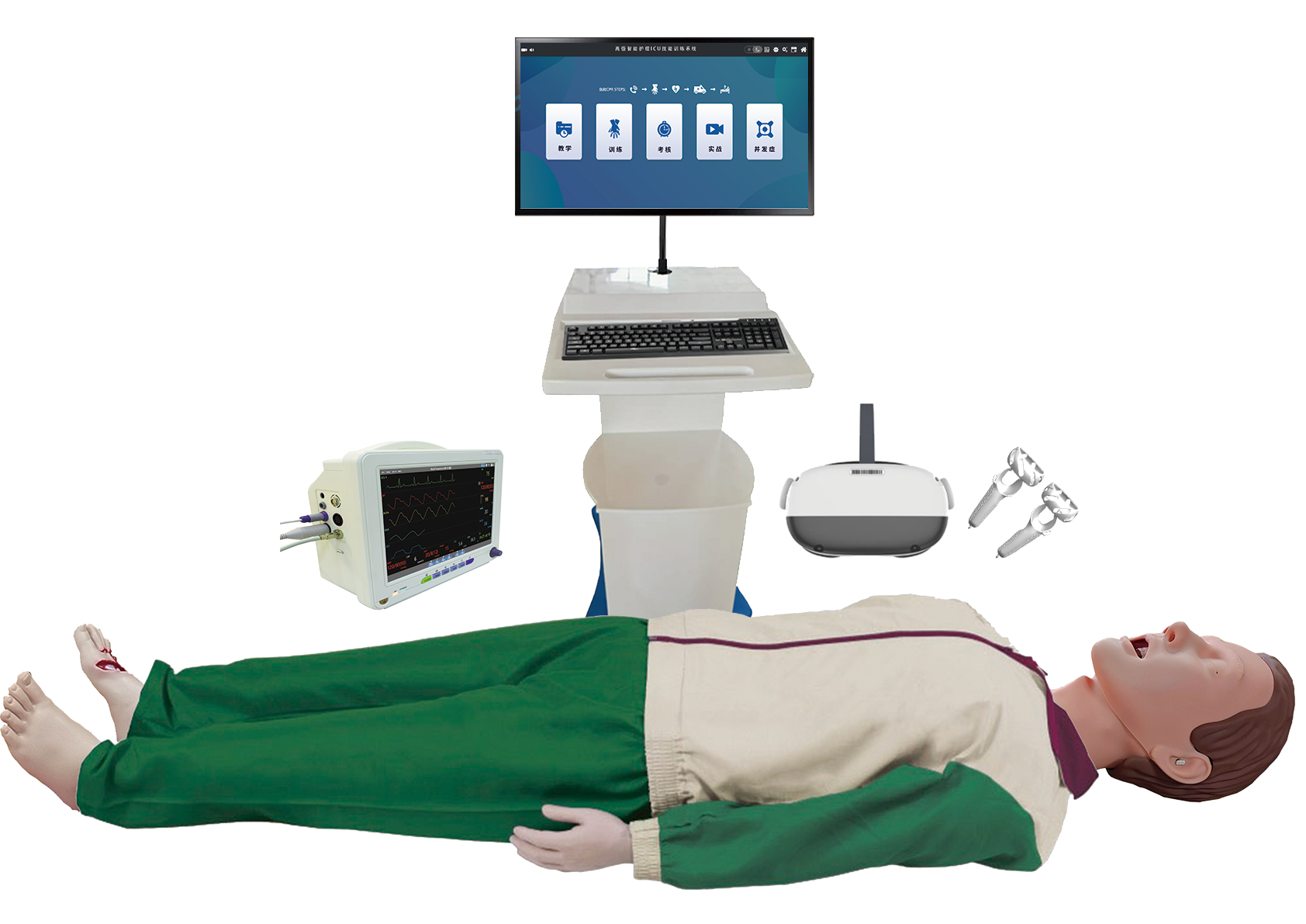 MH10000-100 高级智能虚拟护理ICU技能训练系统