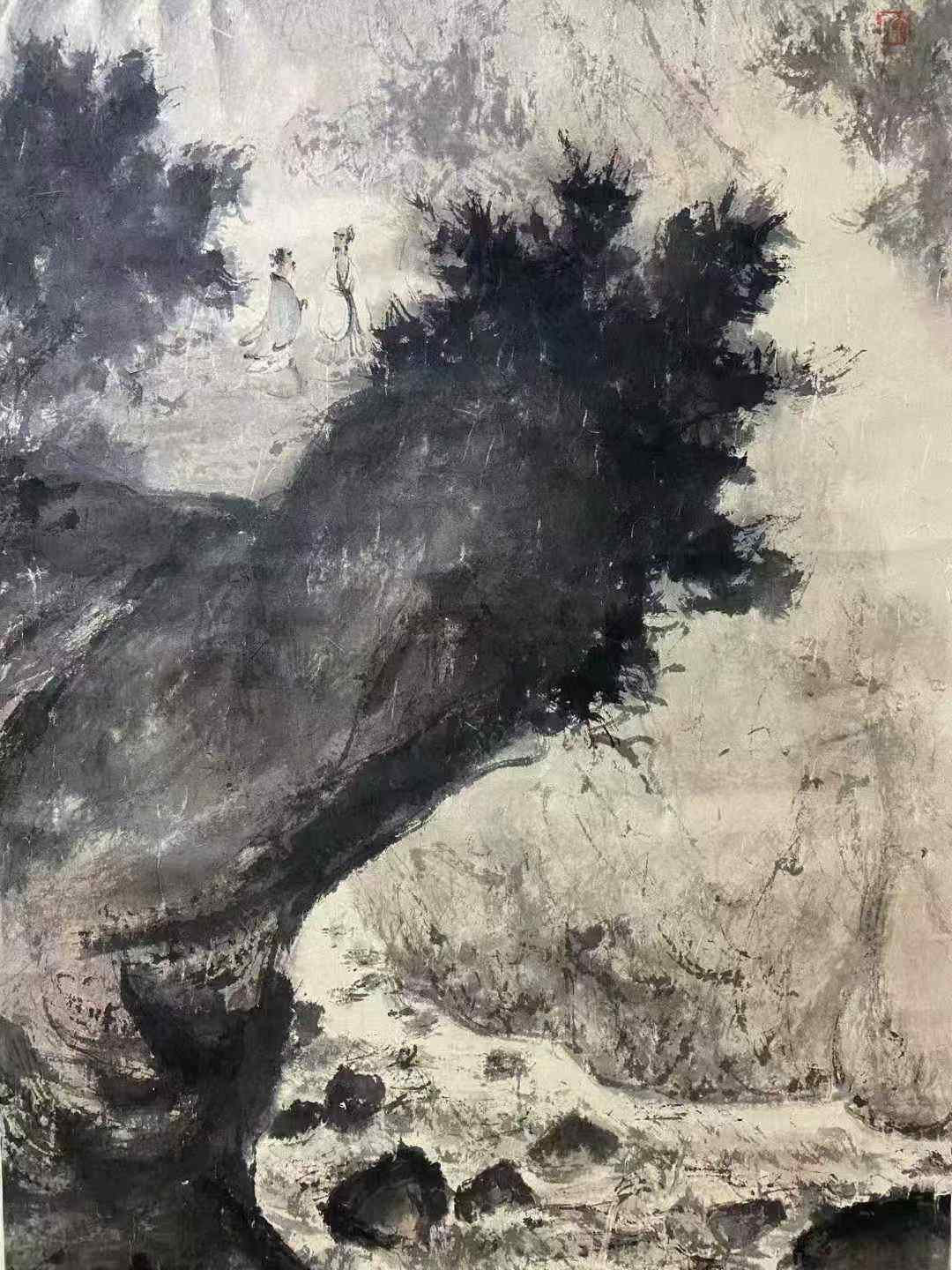 傅抱石款山水人物