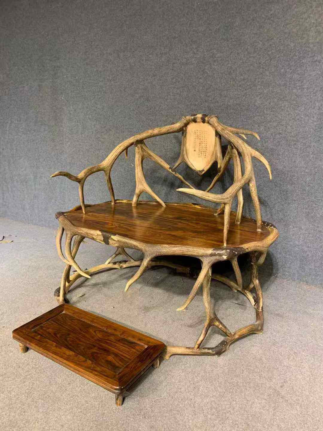 黄花梨故宫博物院同款鹿角椅