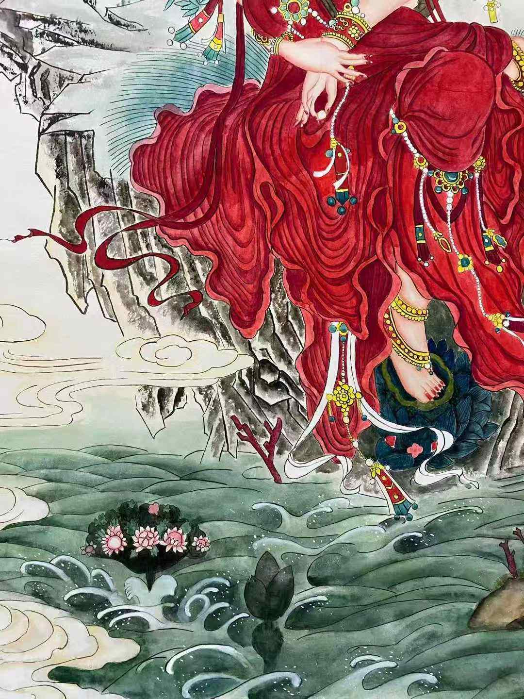 黄均款《水月观音》