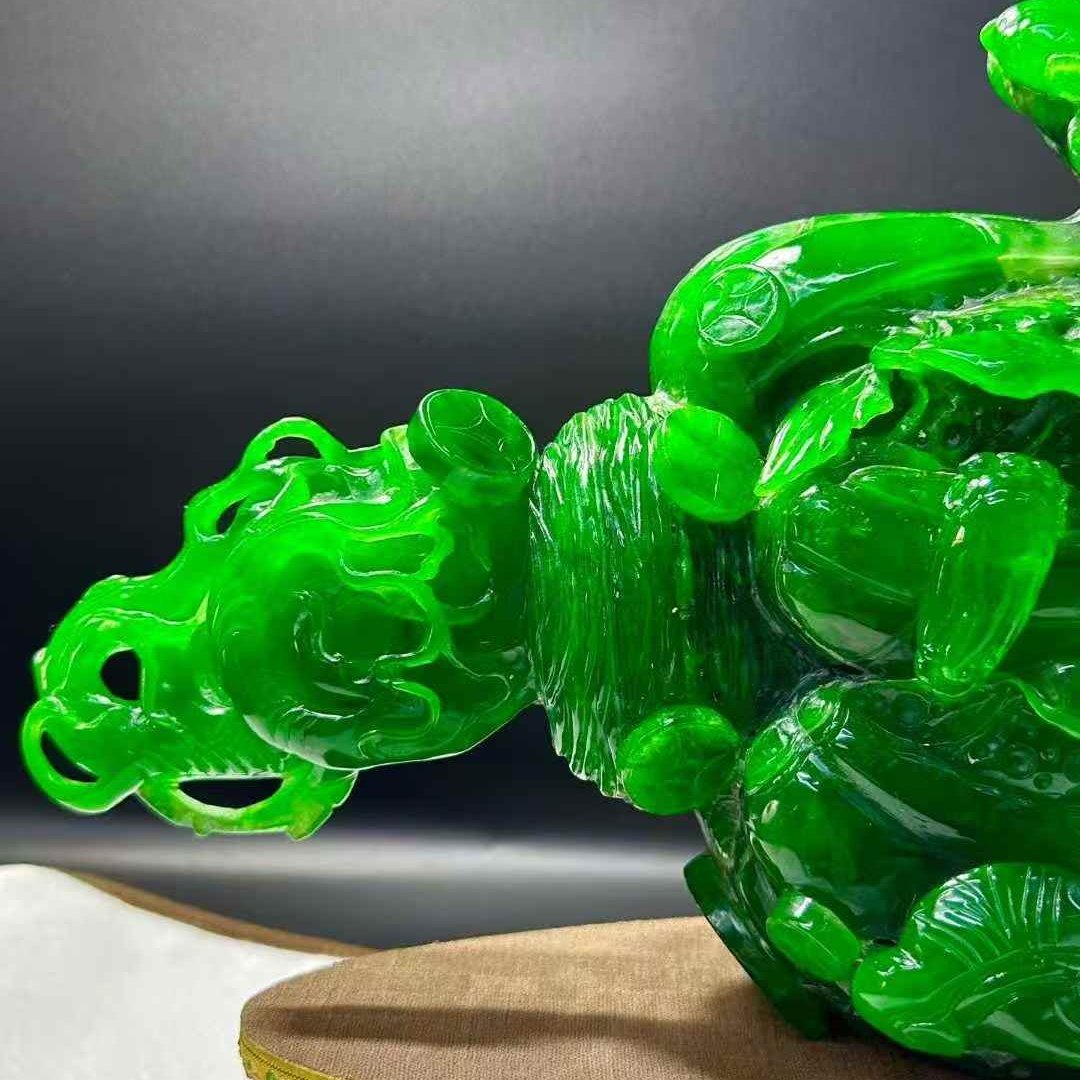 高冰帝王绿翡翠【百财】