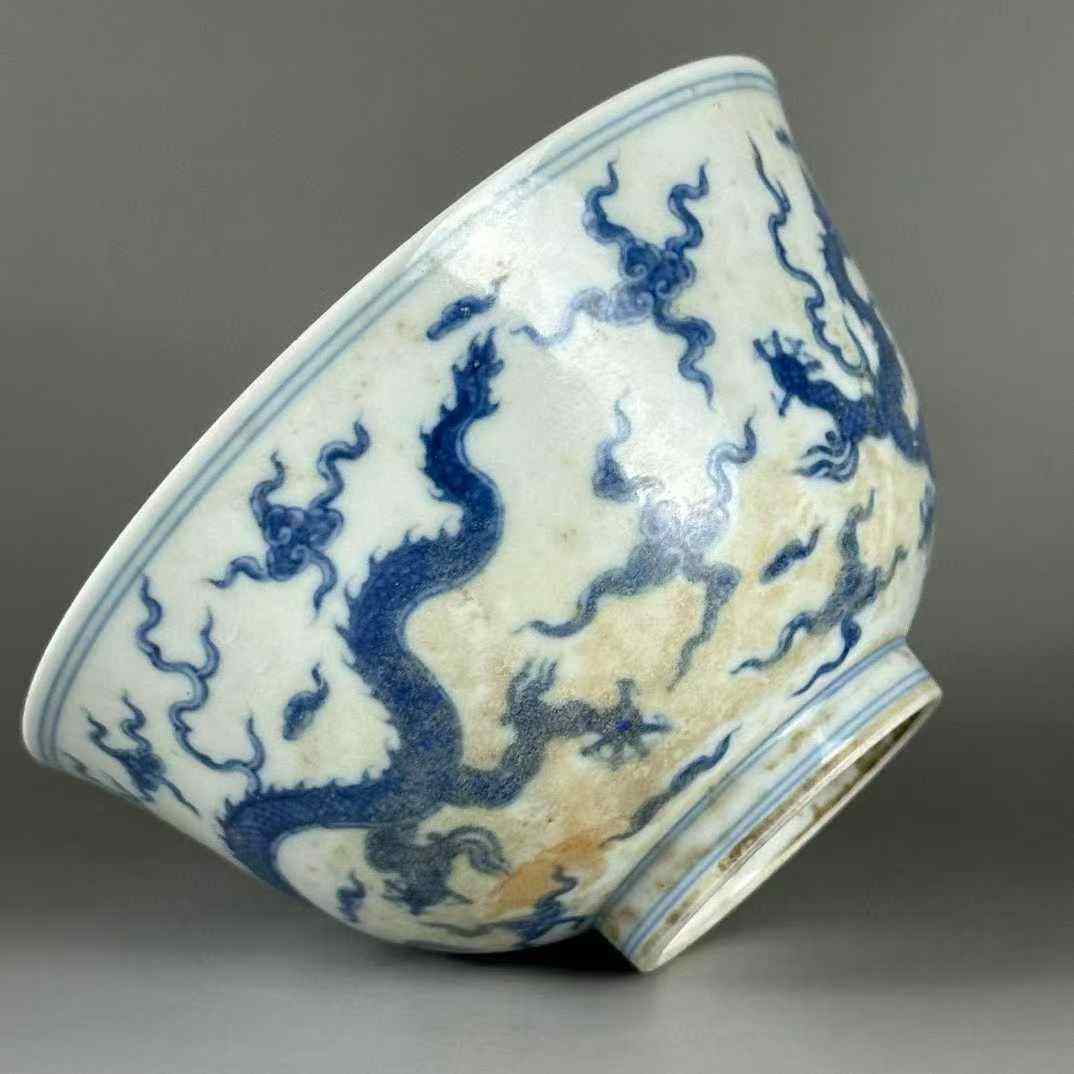 明成化青花云龙纹碗