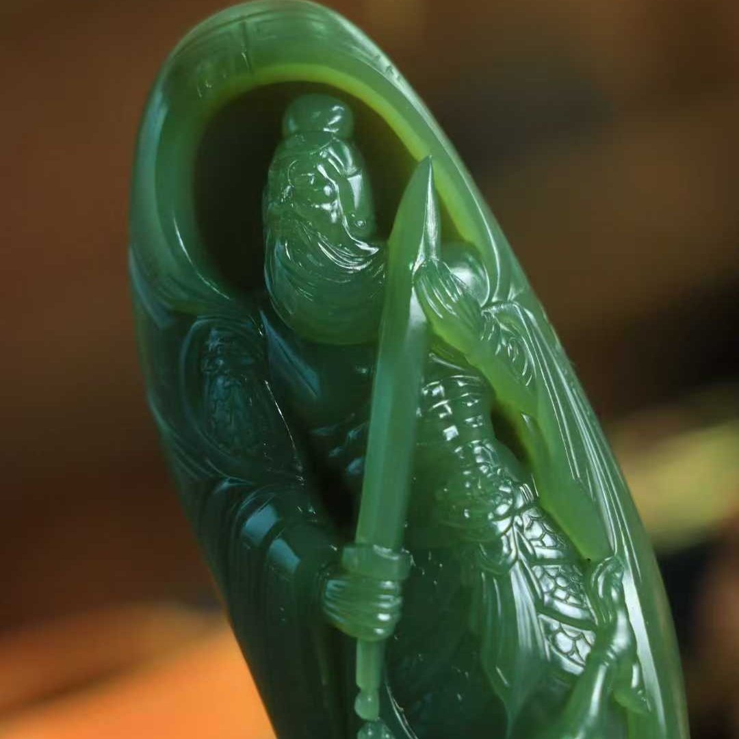 和田碧玉战马关公