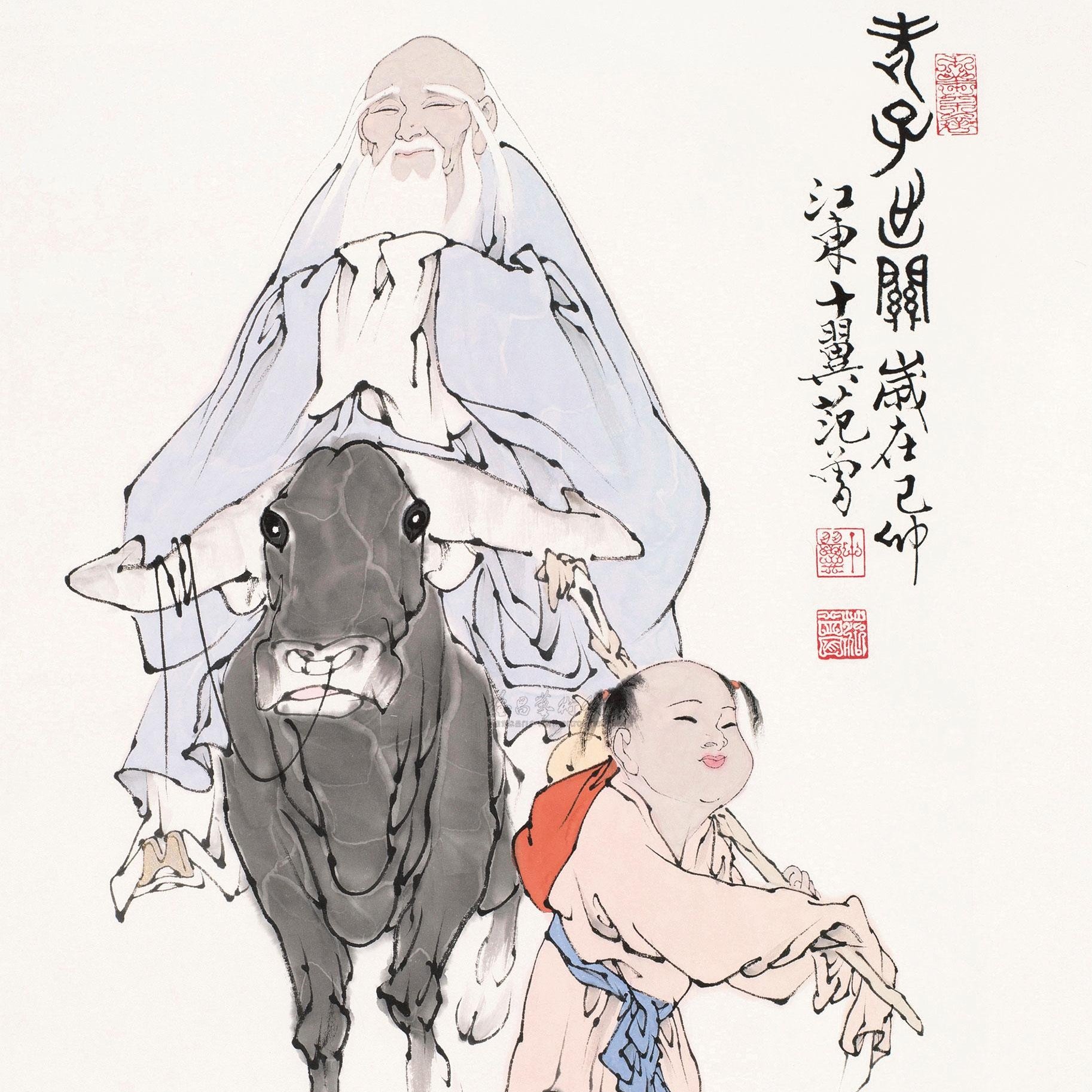 范增款《老子出关》