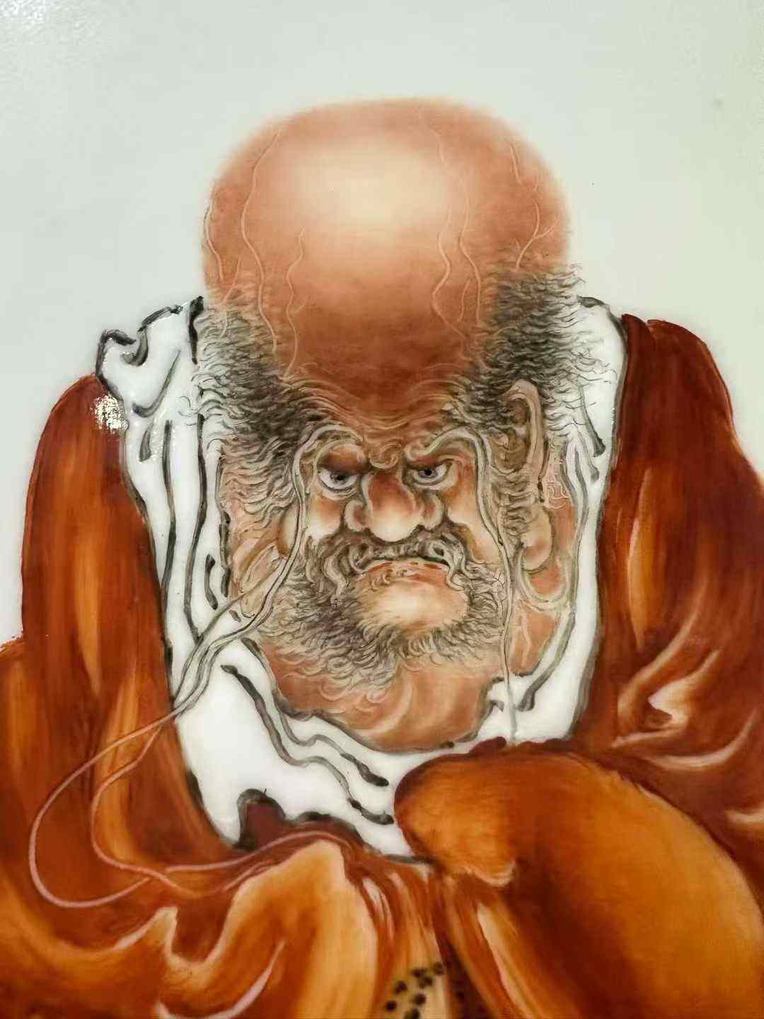 王步《无量寿佛》瓷板画