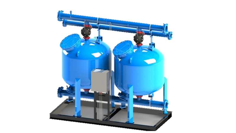 Shallow sand filter