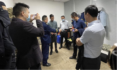 巴中市恩阳区应急管理局领导一行莅临中泰民安参观指导