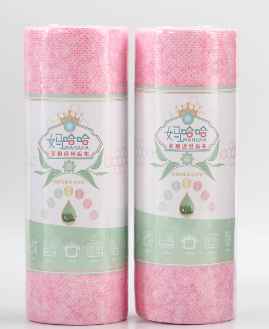 Multipurpose loofah cloth, disposable, dry and wet household cleaning products, kitchen paper, wear-resistant cloth