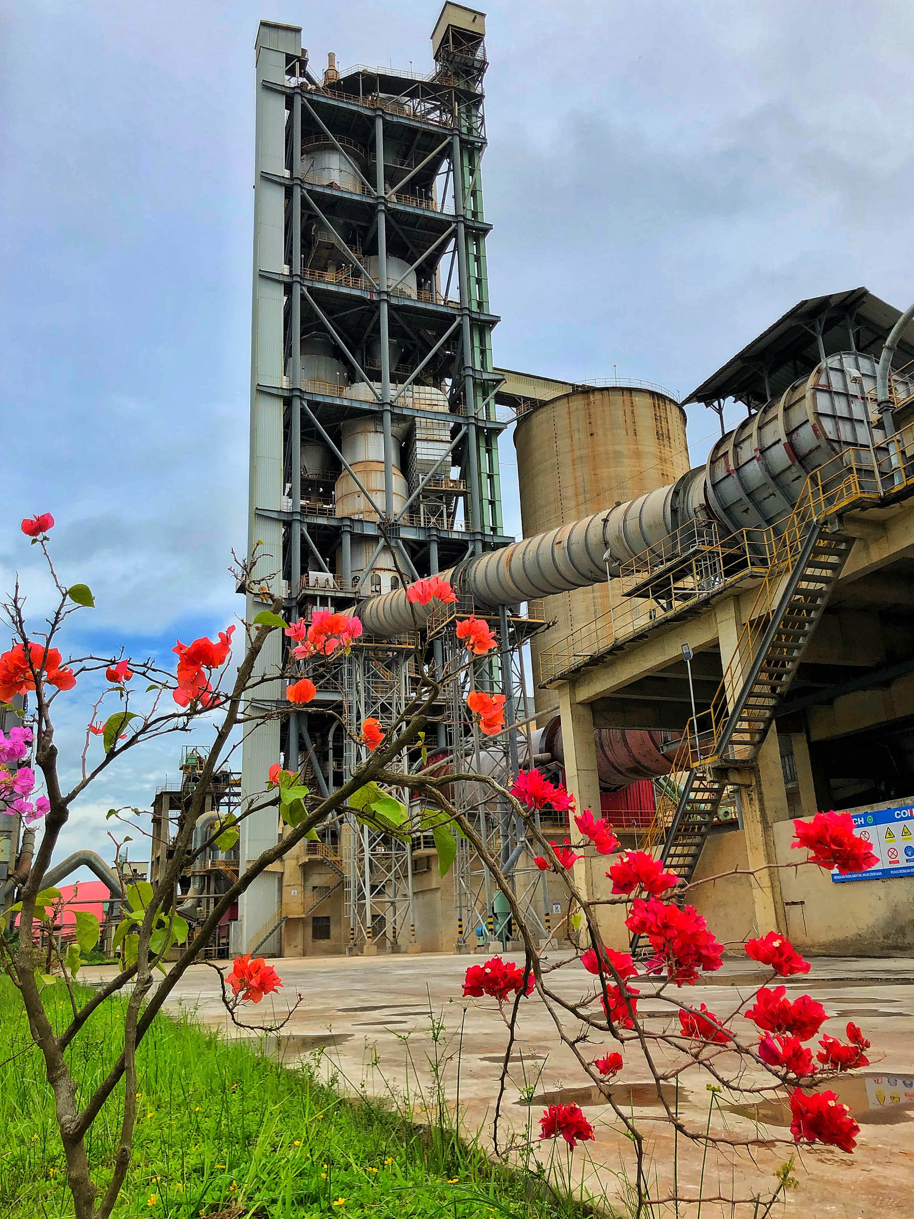 Pemandangan Tampak samping  Preheater