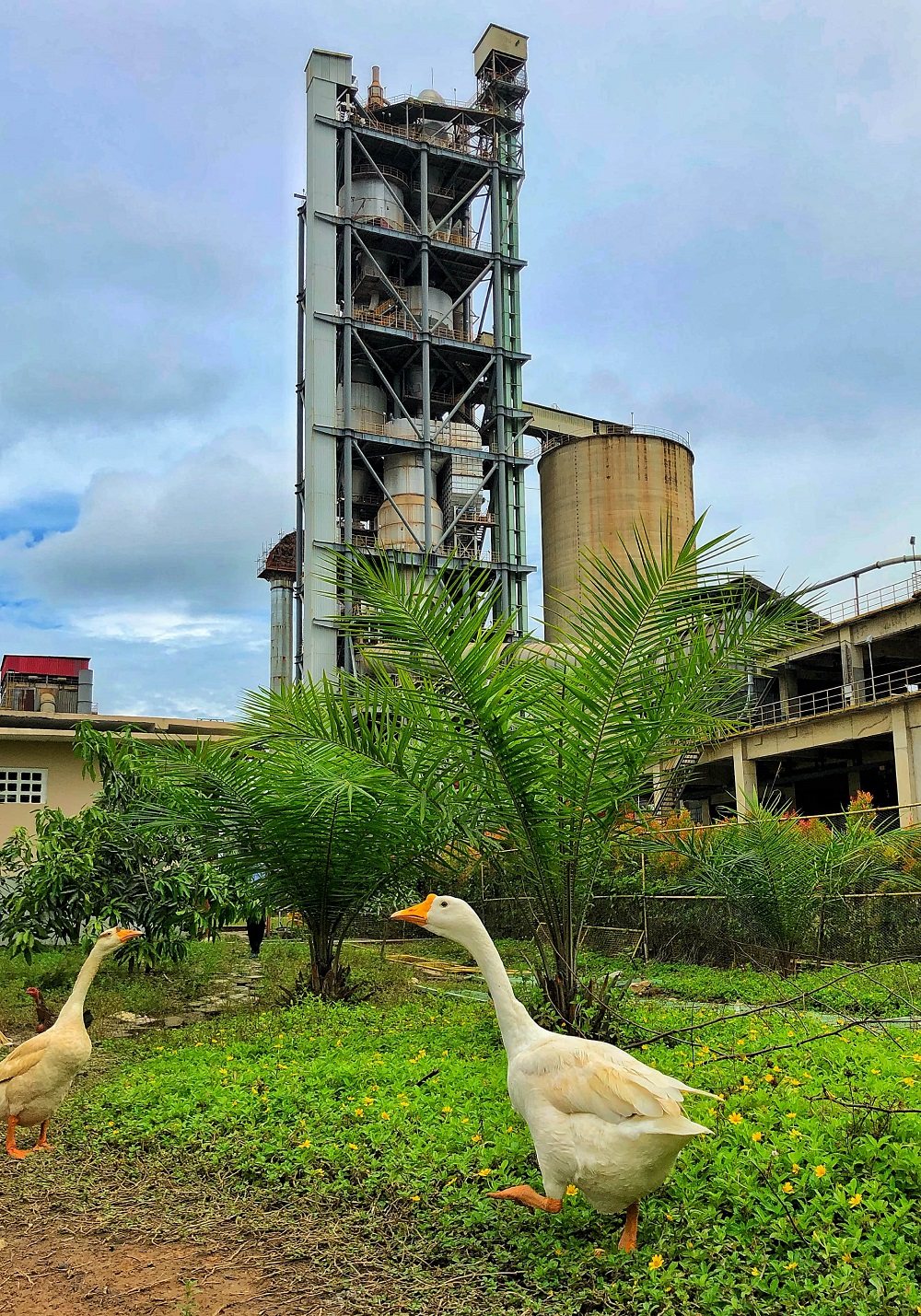 Pemandangan Di Depan Preheater