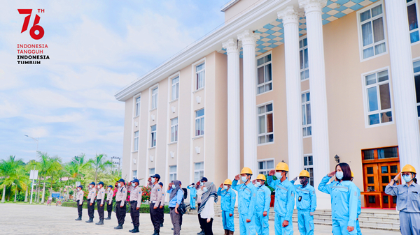 PT.CSKC Melaksanakan Upacara Bendera Untuk Memperingati HUT Ke-76 RI