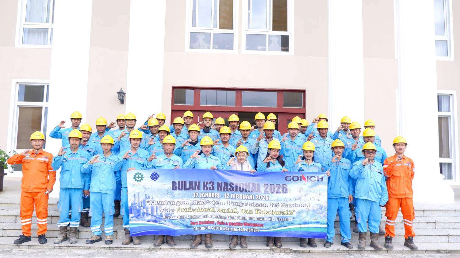 PT Conch South Kalimantan Cement Peringati Bulan K3 Nasional Melalui Rangkaian Kegiatan di Perusahaan