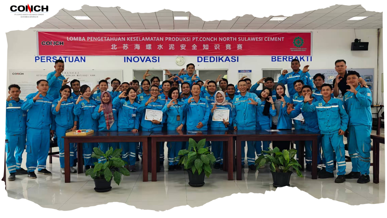 PT Conch North Sulawesi Cement Berhasil Menyelenggarakan Kegiatan Lomba Pengetahuan Keselamatan Dalam Rangka “Bulan Keselamatan Produksi” Tahun 2026 Setiap Orang Berbicara Tentang Keselamatan, Setiap Orang Mampu Melakukan Tanggap Darurat — Memperkokoh Garis Pertahanan Keselamatan, Membangun Perusahaan Yang Aman Dan Harmonis