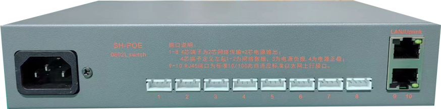 8+2  2/4线网络交换机