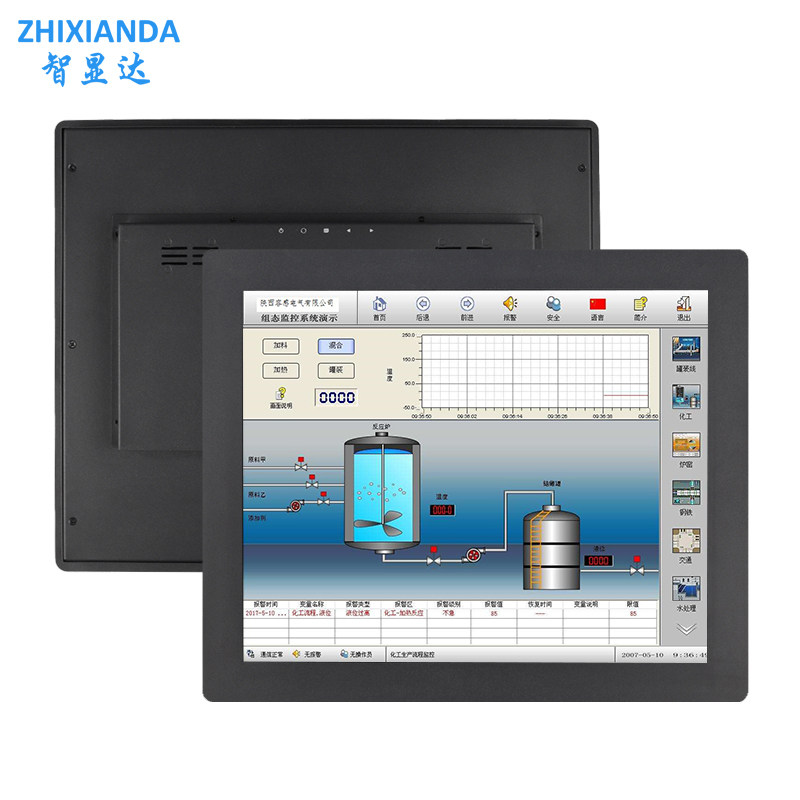 Embedded 19 Inch 4:3 Panel Mount Industrial Touch Screen Monitor