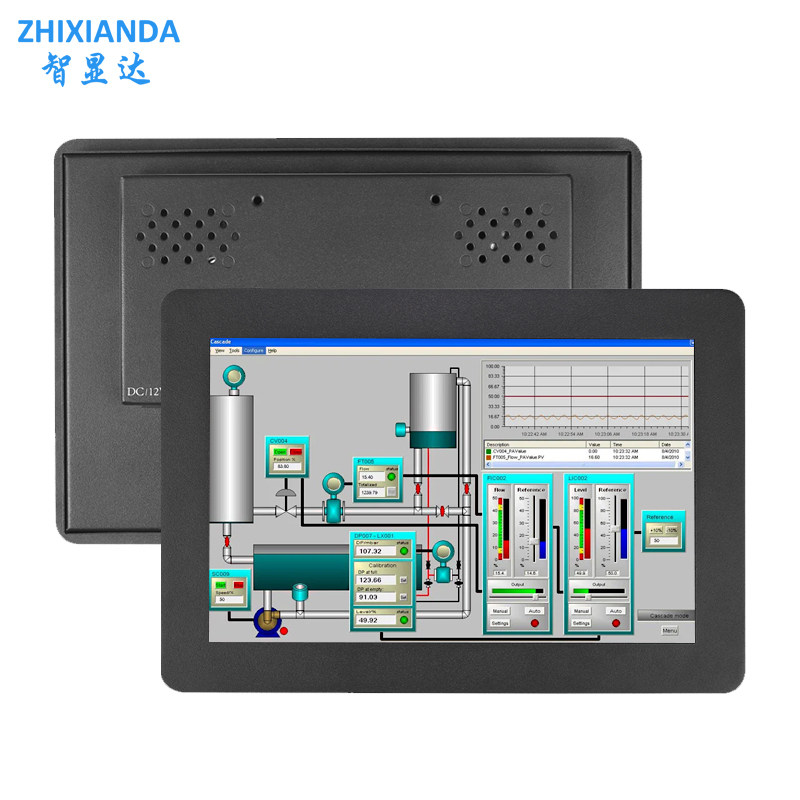 Embedded 10.1 Inch Panel Mount Industrial Touch Screen Monitor