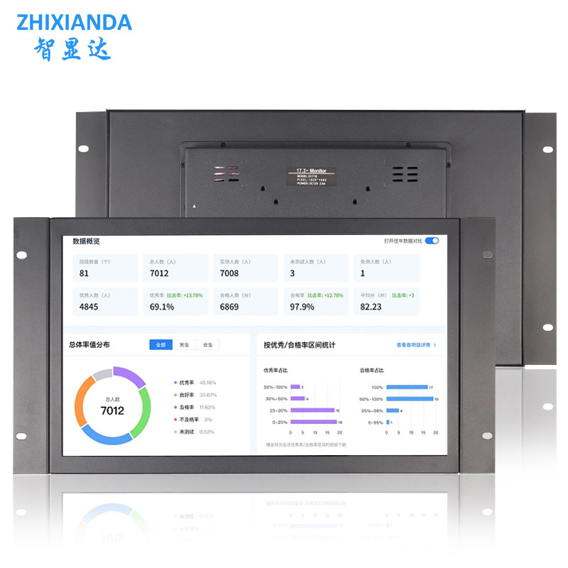 Open Frame 17.3 Inch Metal Case Industrial Touch Screen Monitor