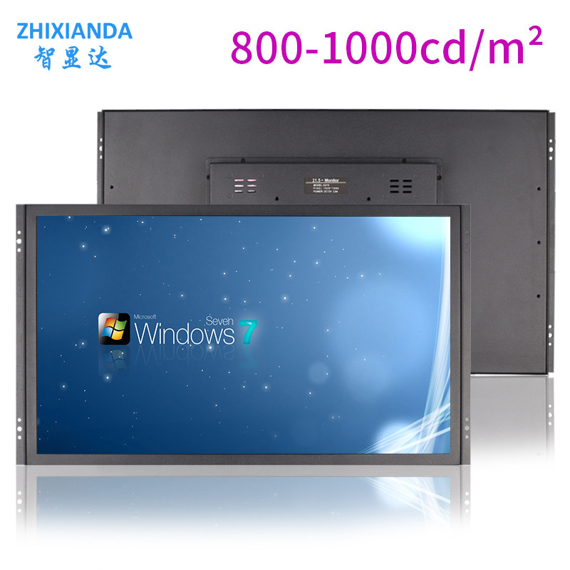High Brightness 21.5 Inch Open Frame Metal Case Industrial Touch Screen Monitor