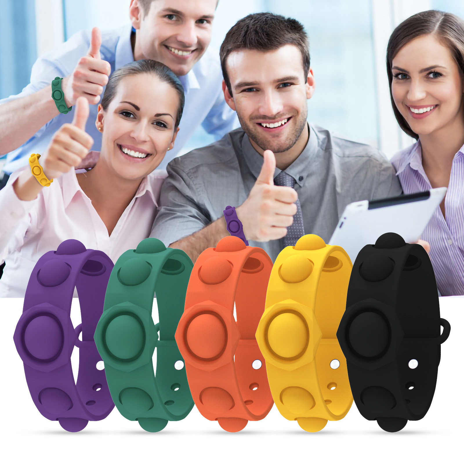 Silicone Stress Relief Wristband