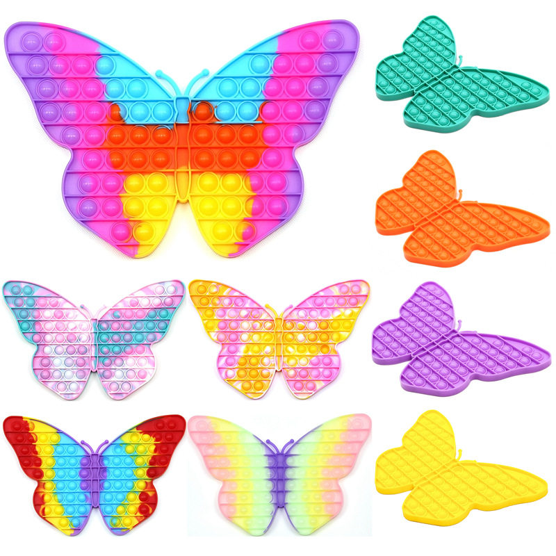 Butterfly shape pop fidget