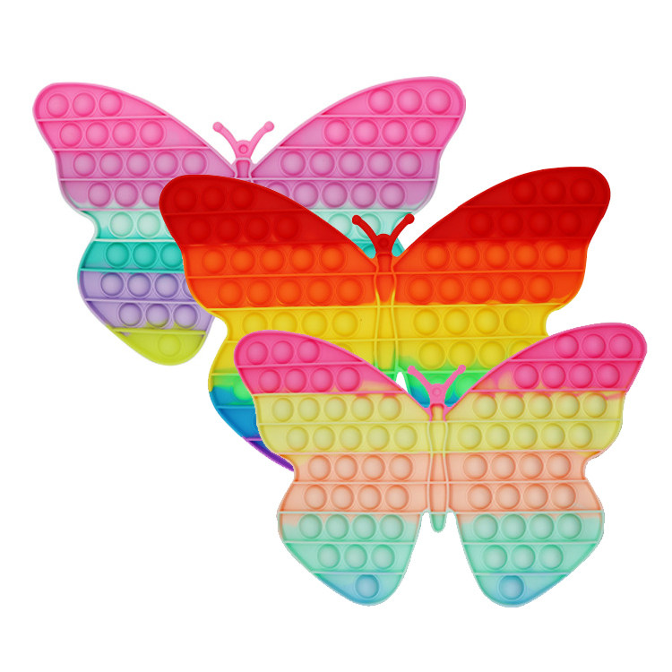 Butterfly shape pop fidget