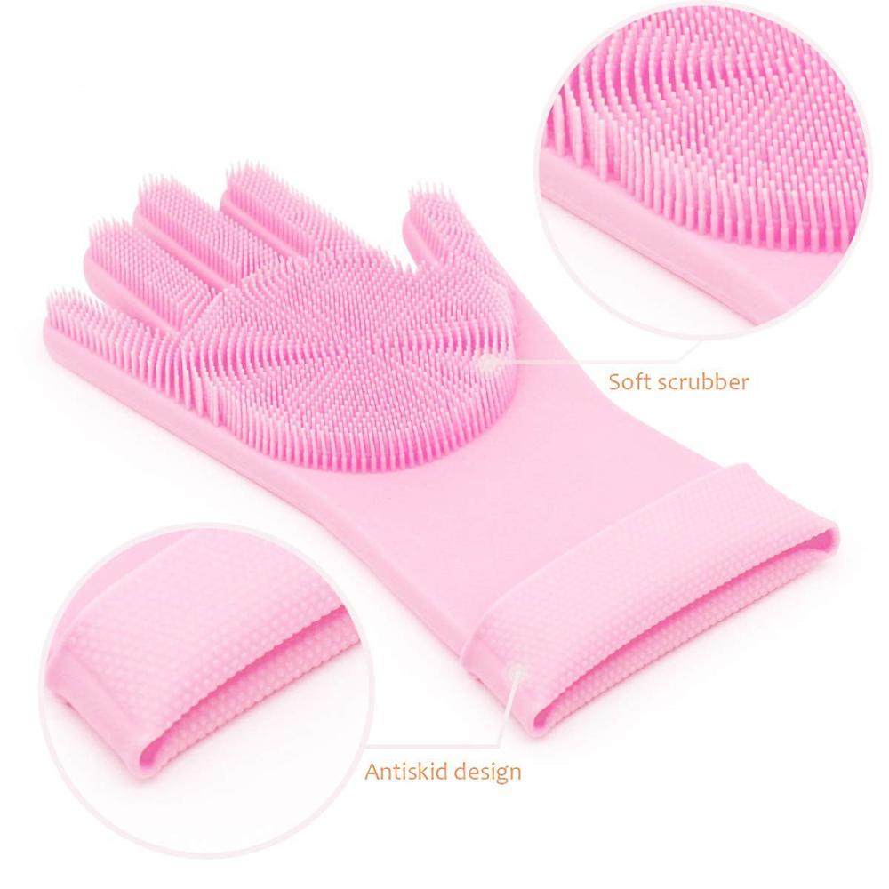 silicone washing gloves