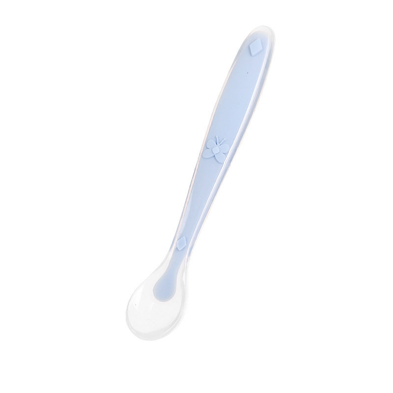 Newborn Soft Baby Training Feeding Tool Silicone Baby Spoon For Kids Toddlers Children Infants